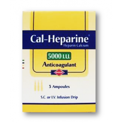 CAL - HEPARINE 5000 IU ( HEPARIN HEPARIN CALCIUM ) 3 AMPOULES